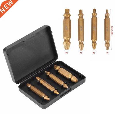 4pcs Titanium Broken Bolt Damage Screw Remover Extractor Bit