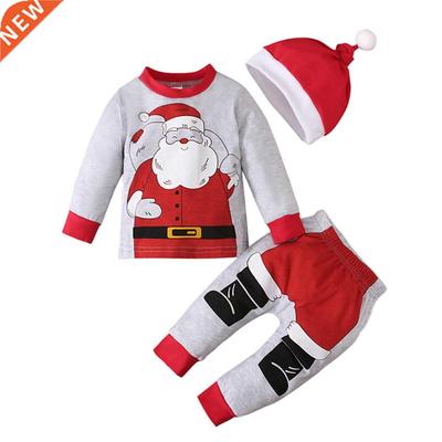 PCS Santa Clause Costume Suit Kids Clothes Girls Boys Chris
