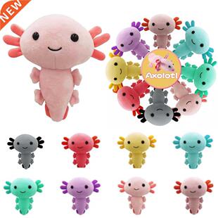 20cm 2021Kawaii Axolotl Plush Toy Cartoon Cute Animal Stuffe