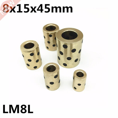 8x15x45 mm linear graphite copper set bearing copper bushing