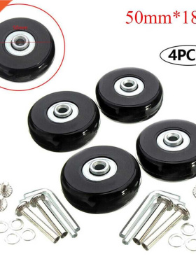 4Pcs Flexible Luggage Wheel Practical Replacement Roller Scr