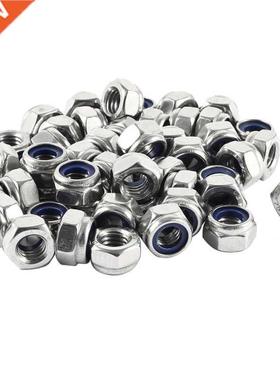 50 Pcs 04HC A2 70 Hex Nylock Lock Nut M8 8mm