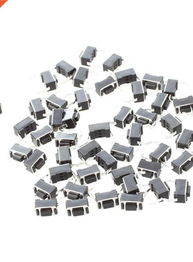 50x Momentary Tact Tactile Button Switch 2 Pin DIP Through H