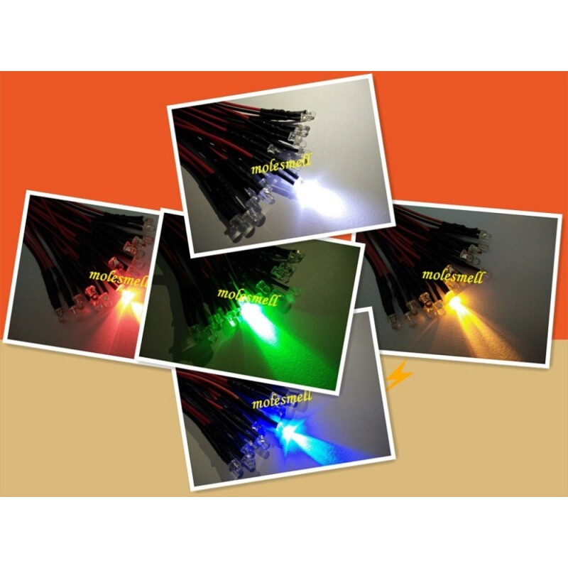 1000pcs 3mm 5v 12v 24v Flashing Red,Yellow,Blue,Green,White