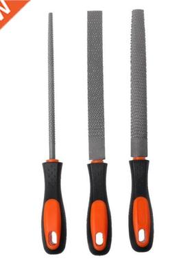 3Pcs/Set Wood Rasp Steel File Carving Flat Round Semi-circul