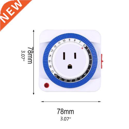 Home Smart Timer Switch Socket 24-Hour Cycle Timing US Plug