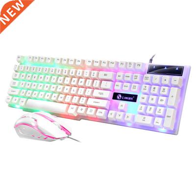 Gaming Keyboard Gaming Mouse Mechanical Feeling RGB LED Bac