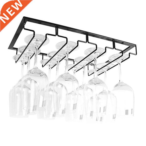 /4/5/6 Slots Wine Glasses Holder Bartender Stemware Hanging