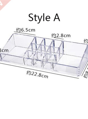 Combinable Transparent Makeup Organizer Storage Box Acrylic