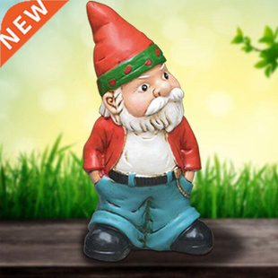 Cute Resin Garden Gnome Statue Zen Naughty Funny Dwarfs