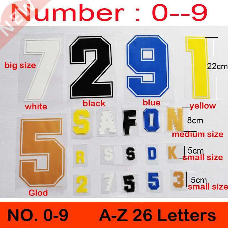 Iron on patches Letter number Hot fix sticker heat transfer