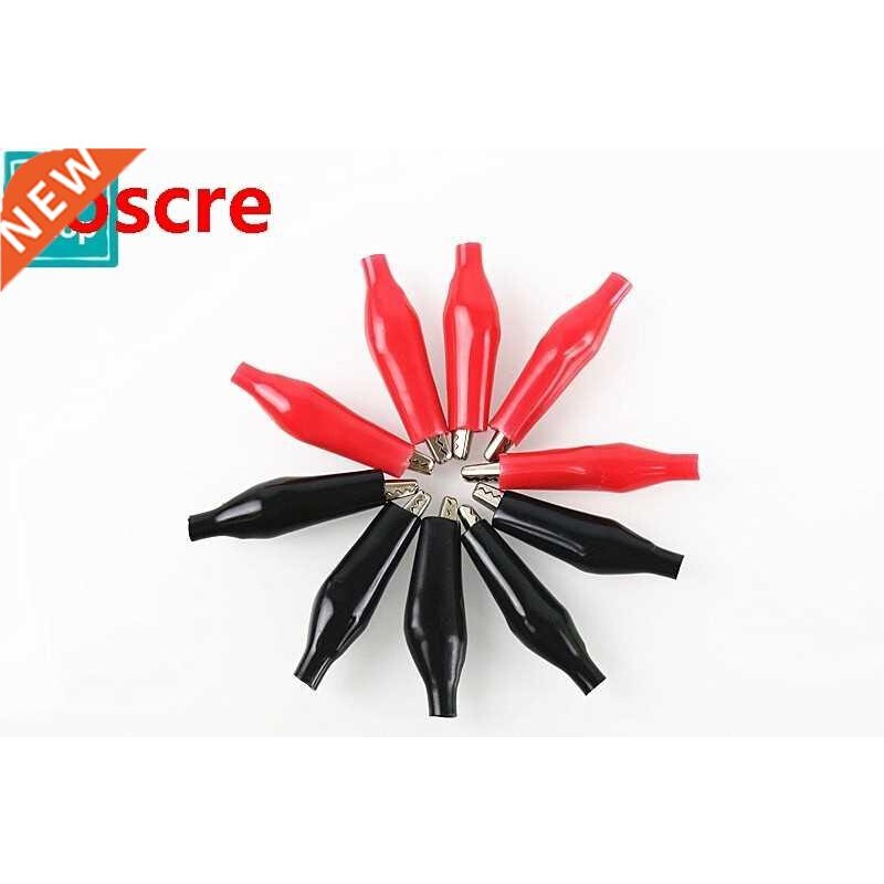 20 Pcs 35mm black red soft plastic coating test probe, allig