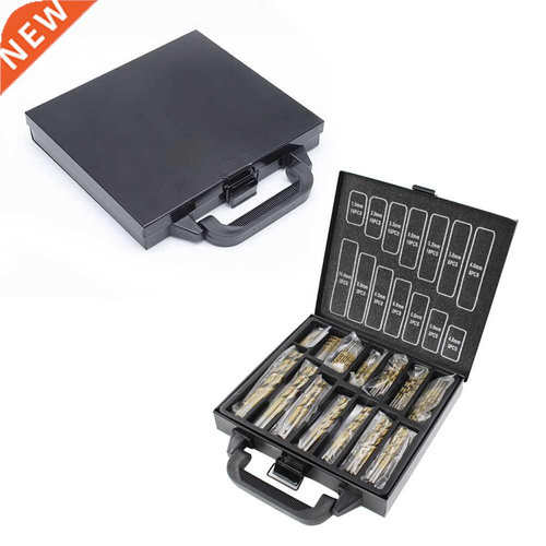 99pcs HSS 1.5mm-10mm Titanium Nitride High Steel Drill Bit
