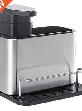 Multi-Purpose Soap Dispenser with Sponge Holder Sink Caddy S
