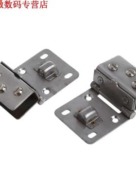 2pcs glas raam deur showcase klem scharnier zilver