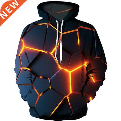 2022 New Colorful Flame Hoodie 3d Fluorescence Sweatshirt Me
