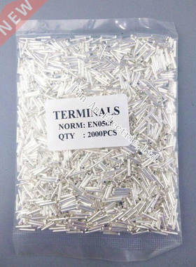 2000PCS EN0508 Tube Naked Terminal Bootlace Cooper Ferrules