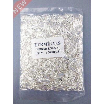 2000PCS EN0508 Tube Naked Terminal Bootlace Cooper Ferrules
