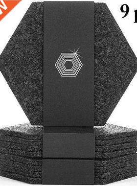 8PCS Retro Felt Insulation Heat Resiant Cup Coaer