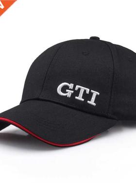 2021 New exquisite embroidery GTI baseball caps solid wash c
