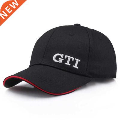 2021 New exquisite embroidery GTI baseball caps solid wash c