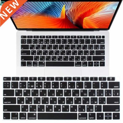 Keyboard-Cover Enter Russian Macbook Air Black A1932 Silicon