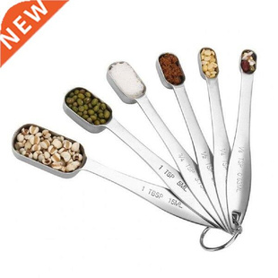 Measuring Utility Teaspoons Food Reusable 6Pcs Grade Set