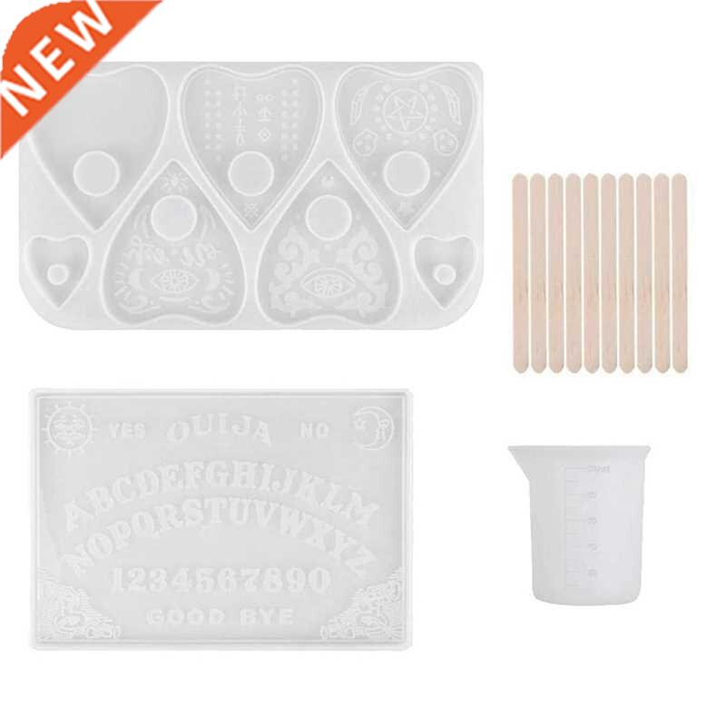 Ouija Board Resin Mold  Tools with Measuring Cup and Stir