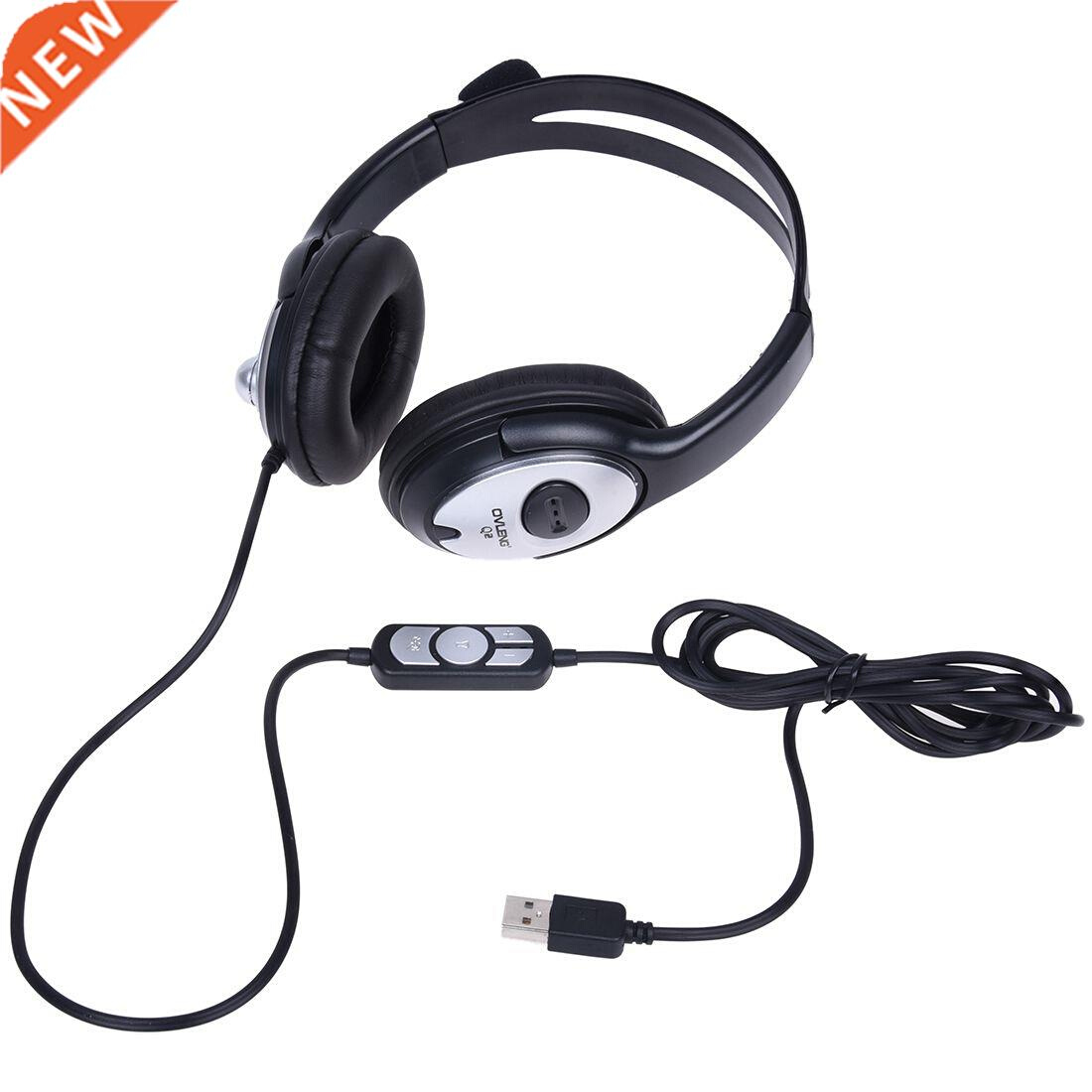 USB Stereo Headphone Earphone with MIC for Gaming Console Su