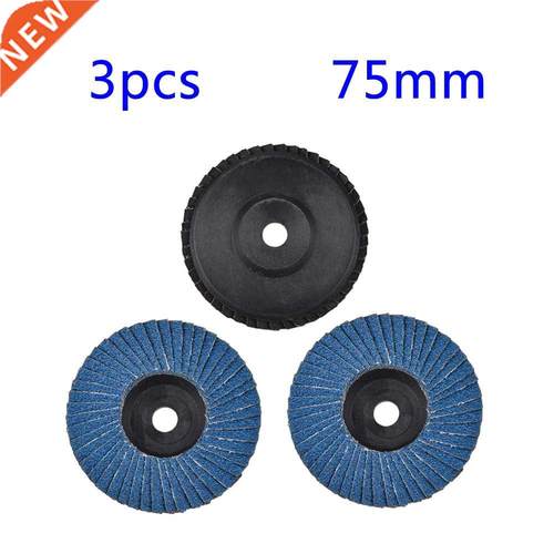 3pcs Grinding Wheels Flap Discs 75mm 80Grit Angle Grinder Sa