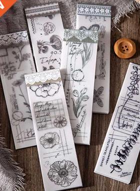 30Sheets Vintage Sulfuric Acid Paper Memo Pads For Scrapboo