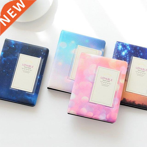 1PC 64 Pockets 3 Inch Starry Sky Films Stamps Photo Album Bo