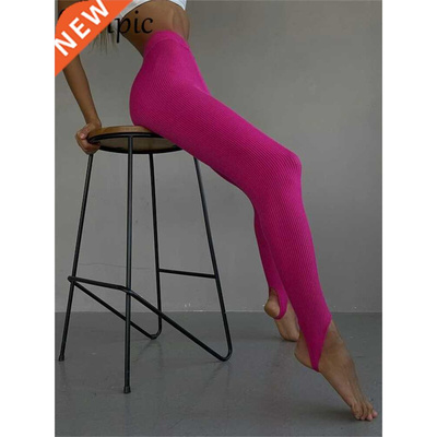 Sampic Harajuku Y2K Korean Fashion Women High Waisted Ribber