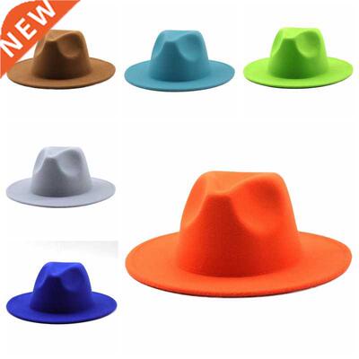 Hats for Women luxury Fedora Hat Women Panama Solid Wide Bri