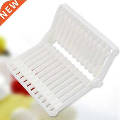Ktchen Foldable Dsh Rack Stand Holder Bowl Plate Organzer