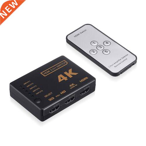 1 Set 5 Port Uhd 3D 4K 1080P HDMI-compatible Splitter Switch