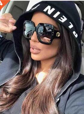 2021 Oversized Square Sunglasses Women Vintage Retro Sun Gla