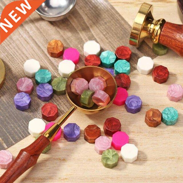 100pcs Vintage Octagon Wax Seal Stamp Tablet Pill Be for W