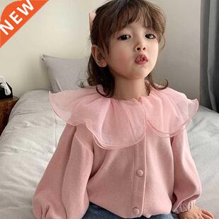 Girls Cardigan Jackets 2022 Fall Winter New Baby Cute Sweet