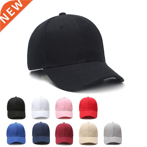 Black Hat Solid Color Baseball Cap For Men And Women Summer