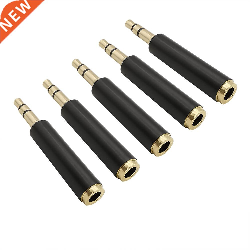 1/2/5Pcs 3.5mm 3 Pole Male to 4 Pole Female Stereo Audio Con