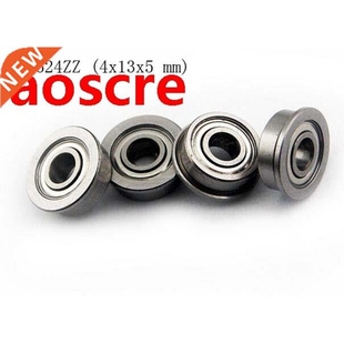 (10 PCS) F624ZZ (4x13x5 mm) Metal Shielded (Flanged) PRECISI