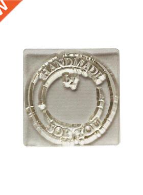 Handmade by Silicone Clear Seal Stamp  Scrapbooking Embos