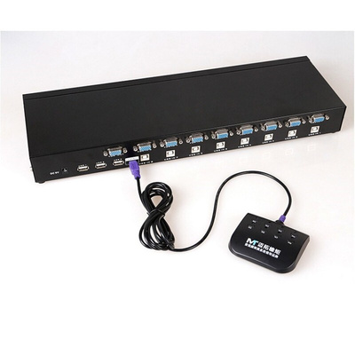 8 Ports SB 2.0 Manual KVM SWICH VGA 19' Rack mountable w. De