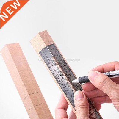 Woodworking 180mm Bend Rules Marking Rule Scriber for Dual-S