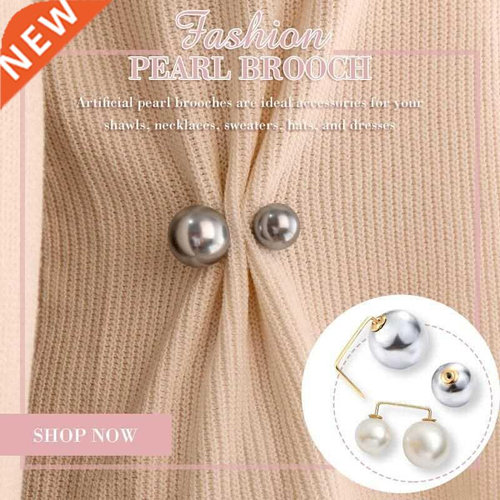 3pcs Fashion Pearl Brooch Cute Creative Fixed Clothes Pearl