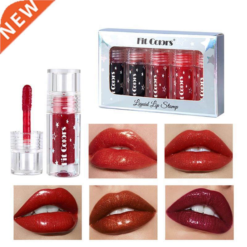 Fit Colors 5 Colors/Box Lipstick Set Liquid Lip Oil Makeup