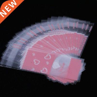 100pcs Plastic Candy Dragee Gift Bags Cookie Cupcake