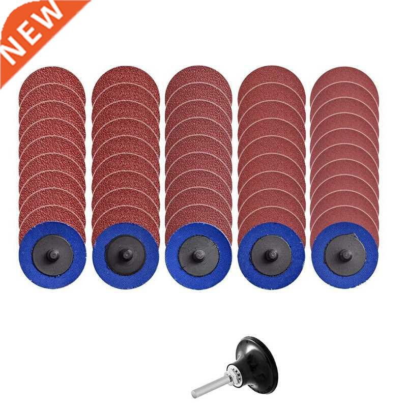 50Pcs Roloc Quick Change Discs 2 Inch Sanding Discs with 1Pc