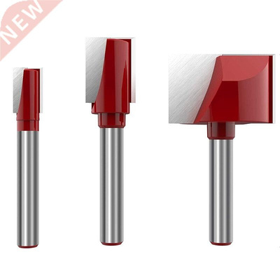 3Pcs Cleaning Bottom Router Bit Set 6mm Shank Double Flute C